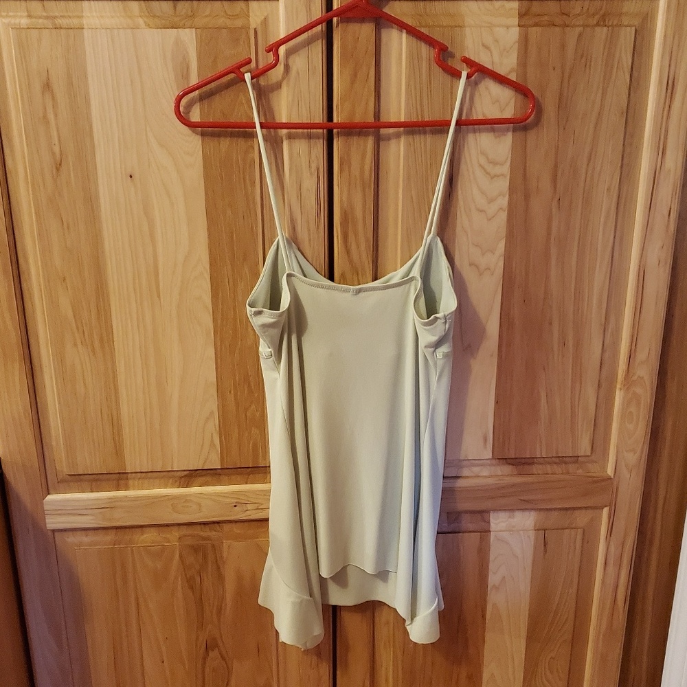 Green Ruffle Front Tank - Picture 3 of 6
